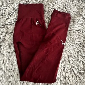 oner active effortless seamless leggings red / burgundy